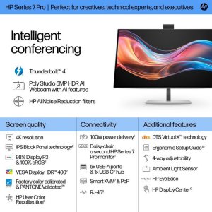 Monitor HP 27-calowy monitor konferencyjny seria 7 Pro 4K – 727pm 2