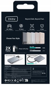 Iniu MagPro Slim 10K srebrny 5