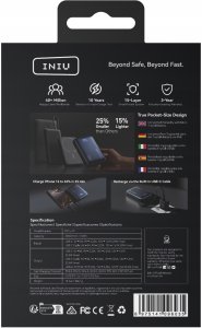 Powerbank INIU Pocket 20k 10000mAh Czarny 5