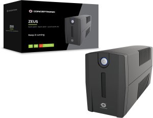 CONCEPTRONIC ZEUS USV 850VA 480W 2xUK Sockets HID,USB,RJ45 5