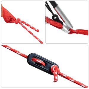 vidaXL Namiot rodzinny, tunel, 6-os., szaro-pomarańczowy, wodoszczelny 8