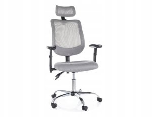 Fotel obrotowy biurowy Q-118R szary 5