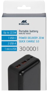 POWER BANK USB 30000MAH/VA2103 RIVACASE 37