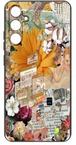 ETUI do Samsung A35 5G WZORY | SILIKONOWE MATT CASE + SZKŁO HARTOWANE 9H 3