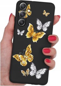 ETUI do Samsung A35 5G WZORY | SILIKONOWE MATT CASE + SZKŁO HARTOWANE 9H 2