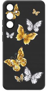 ETUI do Samsung A35 5G WZORY | SILIKONOWE MATT CASE + SZKŁO HARTOWANE 9H 3