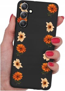 ETUI do Samsung A35 5G WZORY | SILIKONOWE MATT CASE + SZKŁO HARTOWANE 9H 2