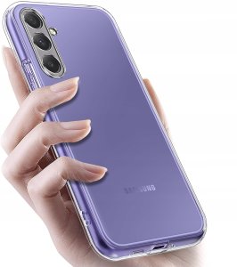 krainaGSM Etui do Samsung Galaxy A35 5G wzmocnione 360 CLEAR + Szkło 9H 5