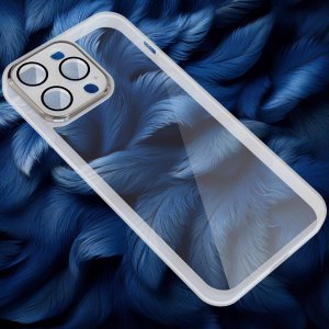 Etui do iPhone 15 Pro Max WZMACNIANE CLEAR CASE Przeźroczyste + Szkło 9H 2