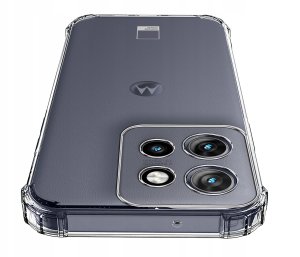 Etui do Motorola EDGE 50 Neo ANTI-SHOCK CLEAR CASE + Szkło OCHRONNE 9H 3
