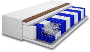 Łóżko młodzieżowe AURA 2 120x200 jasno szare z tapicerowanym panelem L i szufladą MKPOL 8