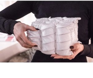 Łóżko młodzieżowe SORA 2 120x200 jasne szare z tapicerowanym panelem i szufladą MKPOL 8