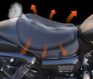 SIEDZENIE KANAPA PODUSZKA NA FOTEL ŻELOWA DLA PASAŻERA NAKŁADKA MOTOCYKLOWA 2