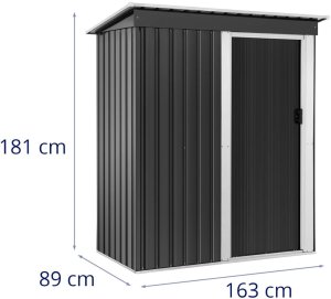Domek składzik narzędziowy ogrodowy 163 x 89 x 181 cm UNIPRODO 5