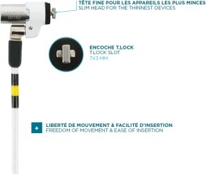 Mobilis 001325 zapięcie do kabli Biały 1,8 m 3