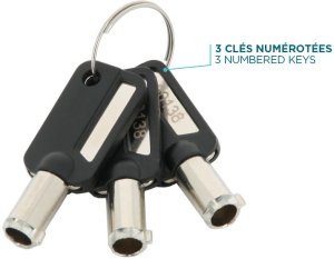 Mobilis 001325 zapięcie do kabli Biały 1,8 m 6