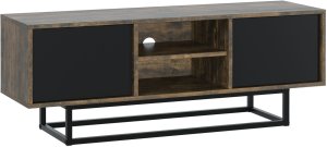 One Furniture Szafka RTV 120cm Loft ONE FURNITURE Laminat Brąz Rustrykalny 2