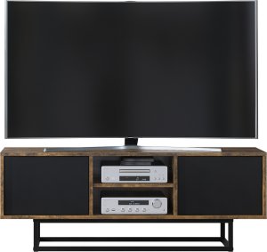 One Furniture Szafka RTV 120cm Loft ONE FURNITURE Laminat Brąz Rustrykalny 4