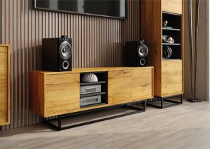 Szafka RTV 150cm Loft ONE FURNITURE - Laminat Dębowy 2