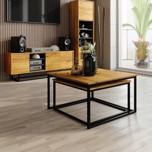 Szafka RTV 150cm Loft ONE FURNITURE - Laminat Dębowy 3
