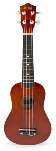 Zestaw: Ukulele sopranowe Max UKEY brązowe+ tuner dwie kostki struny pokrowiec one size 5