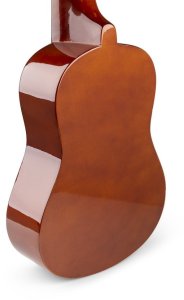 Zestaw: Ukulele sopranowe Max UKEY brązowe+ tuner dwie kostki struny pokrowiec one size 10