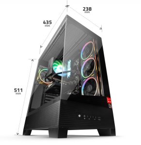 LYNX Challenger Ryzen 5 7600X 32GB 1TB SSD NVMe RTX 5060 8G W11 Home 6