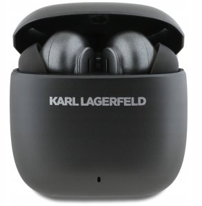 Słuchawki Karl Lagerfeld Bezprzewodowe słuchawki dokanałowe Metal Printed Logo TWS ANC/ENC Bluetooth 5.4 (czarne) 2