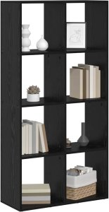 vidaXL Szafka na książki Czarny dąb 69,5 x 29 x 137,5 cm 3
