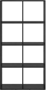 vidaXL Szafka na książki Czarny dąb 69,5 x 29 x 137,5 cm 5