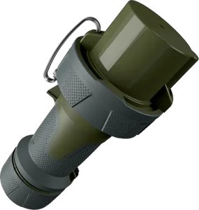Wtyczka siłowa 5P 125A   24970  Plug PowerTOP Xtra TM wojskowa Mennekes 1