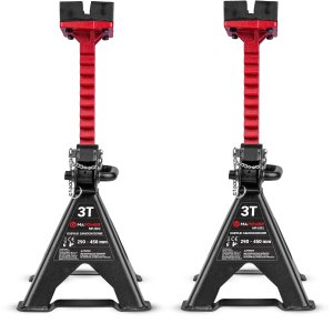 KOBYŁKI SAMOCHODOWE WARSZTATOWE PODPORY PODSTAWKI BLOKADA [3T] 2SZT MAPOWER 2