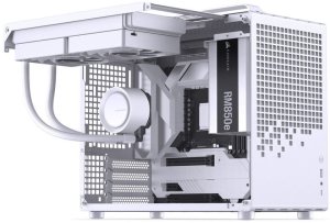 Jonsplus Z20 Mesh PC-Gehuse, Mini Tower, Micro-ATX, mit Tragegriff - wei 2