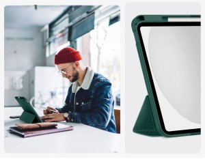 Etui Tech-Protect SmartCase Pen Canvas do Apple iPad 10.9" 2022 / 11" 2025 Moss Green 9