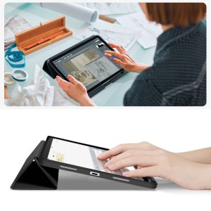 Etui Tech-Protect SmartCase Pen Canvas do Apple iPad 10.9" 2022 / 11" 2025 Obsidian Black 10