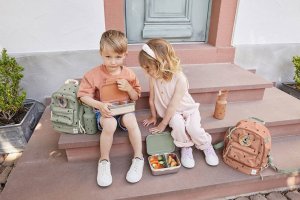 Lassig Lunchbox ze stali nierdzewnej Happy Prints oliwkowy 5