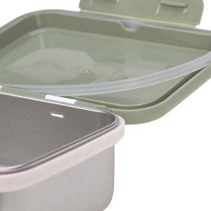 Lassig Lunchbox ze stali nierdzewnej Happy Prints oliwkowy 8