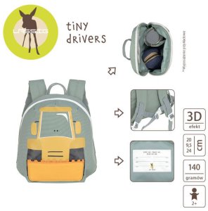 Lassig Plecak mini Tiny Drivers Spychacz 3