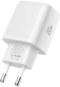 TECH-PROTECT NCA20 2-PORT NETWORK CHARGER PD 20W / QC3.0 + LIGHTNING CABLE WHITE 5