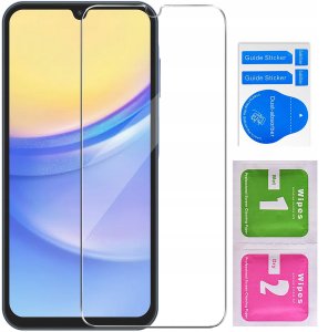 krainaGSM Etui do Samsung Galaxy A15 4G | A15 5G CASE BROKAT + SZKŁO OCHRONNE 9H 8