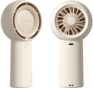 Jisulife Mini dmuchawa Handheld Fan Life5 Plus 4000 mAh przenośny wiatraczek wentylator USB - beżowy 4