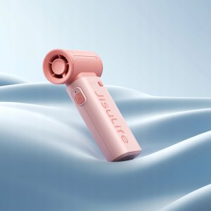 Mini dmuchawa Jisulife Handheld Fan Life9 5000mAh przenośny wiatraczek wentylator USB - różowy 6