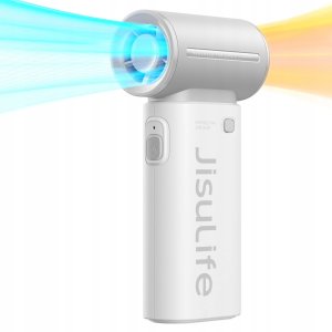 Mini dmuchawa Jisulife Handheld Fan Life9 5000mAh przenośny wiatraczek wentylator USB - szary 3