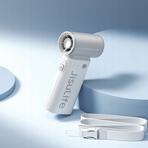 Mini dmuchawa Jisulife Handheld Fan Life9 5000mAh przenośny wiatraczek wentylator USB - szary 8