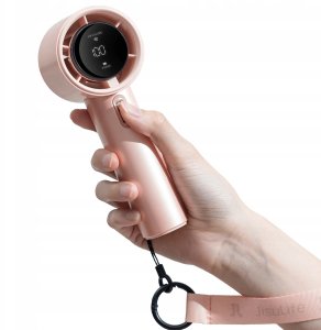Mini dmuchawa Jisulife Handheld Fan Pro1 FA53 (ABS) przenośny wiatraczek wentylator USB - różowy 2