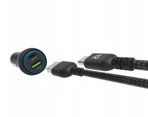 Adam Elements Omnia C1+ - ładowarka samochodowa USB-C/USB-A 45W czarna - Gwarancja bezpieczeństwa. Proste raty. Bezpłatna wysyłka od 170 zł. 2