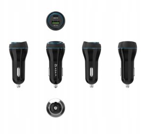 Adam Elements Omnia C1+ - ładowarka samochodowa USB-C/USB-A 45W czarna - Gwarancja bezpieczeństwa. Proste raty. Bezpłatna wysyłka od 170 zł. 3