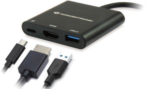 CONCEPTRONIC 3-1 Dock USB-C->HDMI,USB3.0,100WPD 25cm sw 8