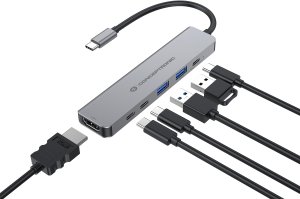 CONCEPTRONIC 6-1 Dock USB-C->HDMI,2xUSB-A,3xUSB-C,+ 25cm gr 5