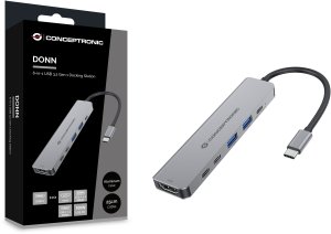 CONCEPTRONIC 6-1 Dock USB-C->HDMI,2xUSB-A,3xUSB-C,+ 25cm gr 7